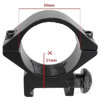ブラック アルミ マウントリング CKガンクラフト マウントベース アルミ 削り出し 30mm 25.4mm